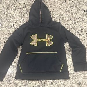 Under Armour Kids Black and Green Hoodie